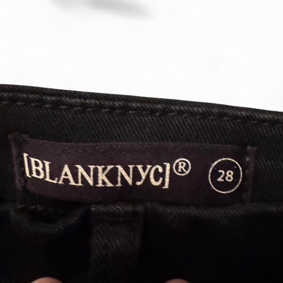 Blank NYC Black Mini Skirt  with zip/ lace up sides size 28 - Picture 6 of 7